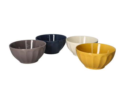 Mixed color bowl set of 4
