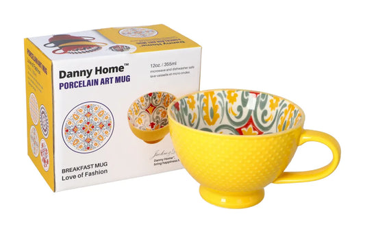 Bohemian Cereal Bowl-Yellow