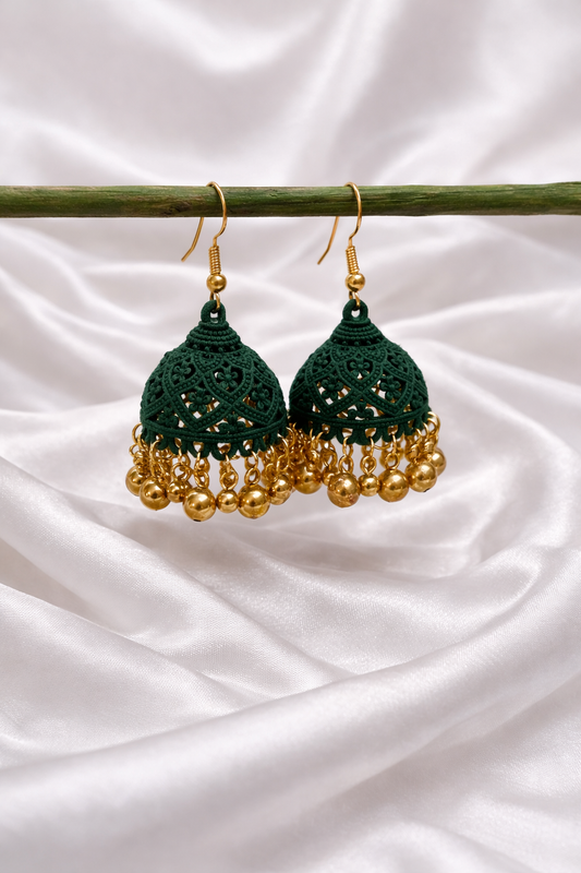 Matt coloured jhumka