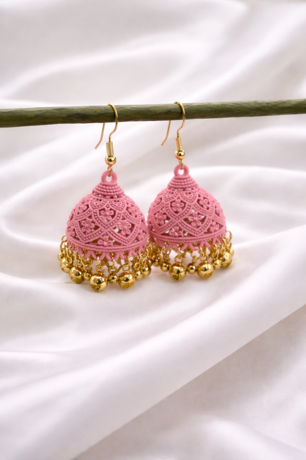 Matt coloured jhumka