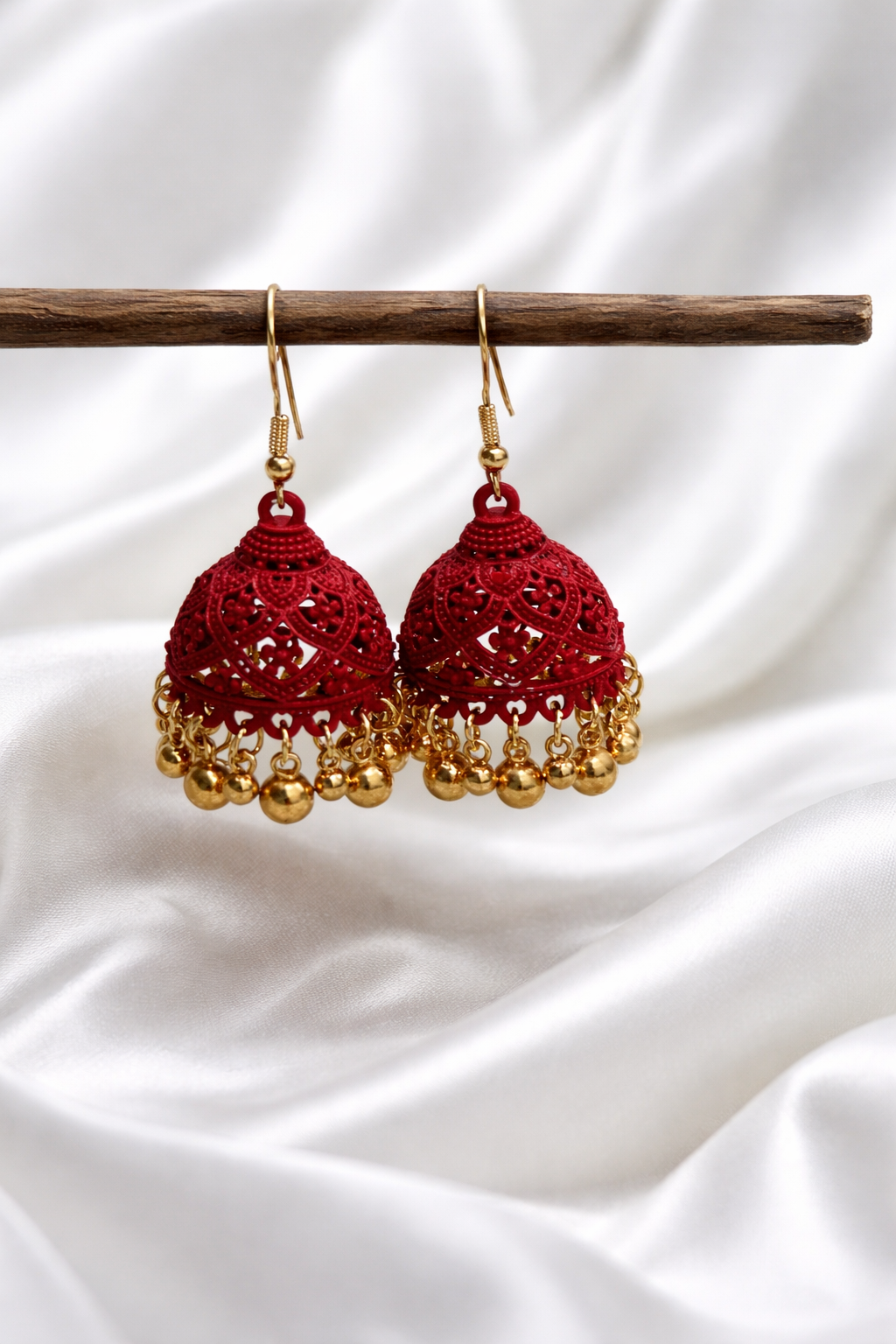 Matt coloured jhumka